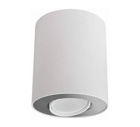 Lampa Sufitowa SET 8897 Nowodvorski Biało-Srebrna GU10 Spot Tuba Natynkowa Nowoczesna