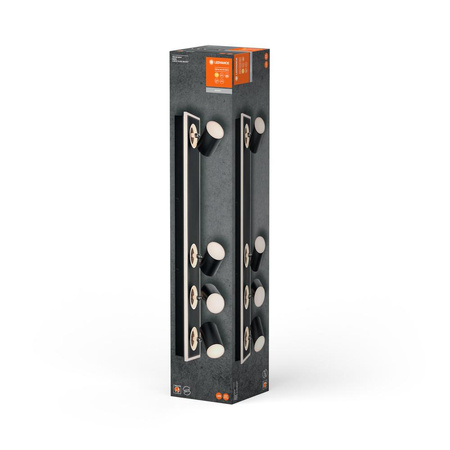 Lampa Sufitowa Ścienna LED Reflektor 4-Punktowy Dekoracyjny Ozdobny 58.5W Czarny LEDVANCE