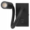 Lampa Ścienna LED Elastyczny Kinkiet do Czytania LEO 3W 4000K Czarny