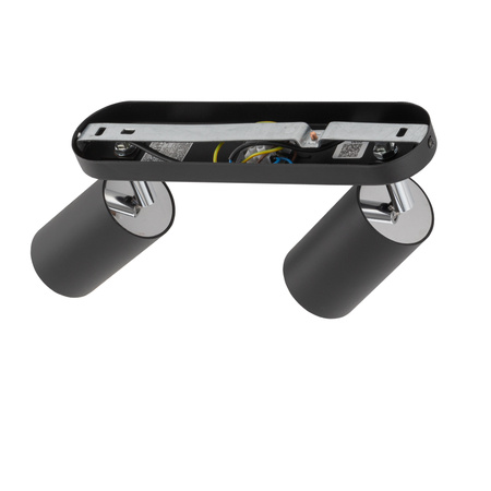 Lampa Sufitowa Oprawa Natynkowa Reflektor Punktowa 2x GU10 Czarna Nowoczesna EYE SPOT 6020 Nowodvorski