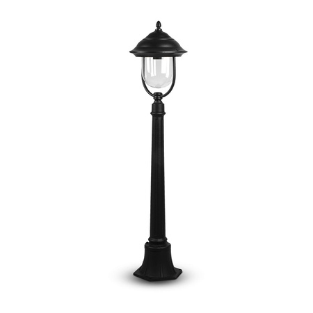 Lampa Ogrodowa Latarnia E27 Przezroczysty klosz 110CM Czarny VT-851 V-TAC