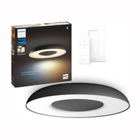 Lampa Sufitowa Plafon LED STILL Czarny 22,5W CCT PHILIPS HUE Bluetooth Zigbee + Przełącznik Dimmer Switch