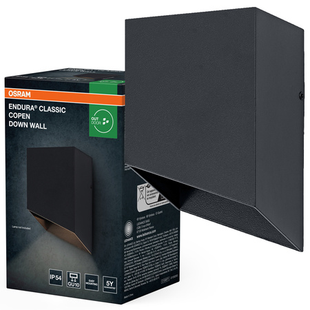 Kinkiet Ogrodowy Lampa Elewacyjna Zewnętrzna LED Szary IP54 Endura Osram