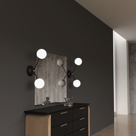 Lampa Ścienna Kinkiet JOY Czarna 2xE14 Milagro