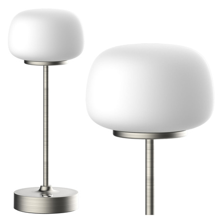 Lampka Stołowa LED Biurkowa Dekoracyjna 1.8W 150lm 2700K Ciepła Srebrna Rimini Sanico Goldlux