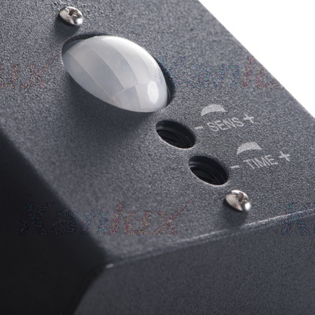 Lampa Zewnętrzna OPRAWA Ogrodowa KINKIET VADRA E27 IP44 Czujnik Ruchu Kanlux