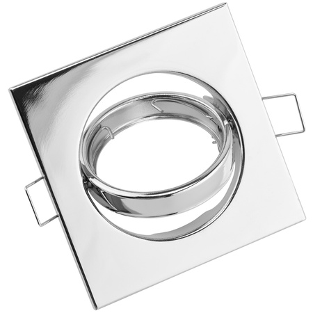 Oprawa Halogenowa Podtynkowa Ruchoma Kwadrat PICTOR Chrom Blacha MR16 GU10 LUMILED
