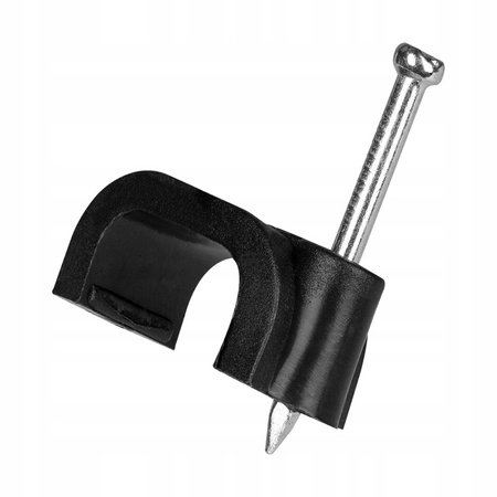 Uchwyt Kablowy Płaski FLOP KLIP YDYp2x2,5 8/6 Czarny 100szt PAWBOL