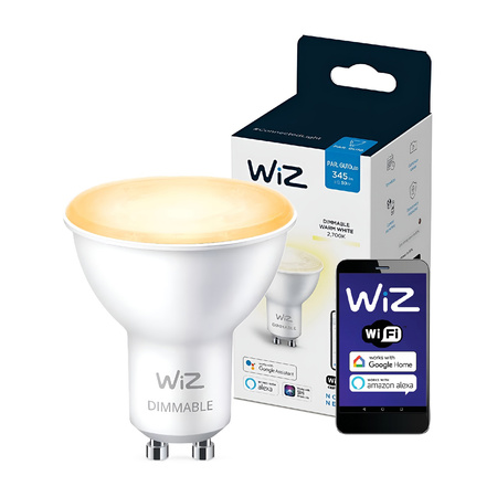 Żarówka LED GU10 4,7W = 50W 2700K Ciepła SMART WiFi WiZ