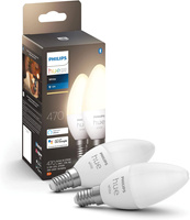 2x Żarówka LED E14 Świeczka B39 5.5W = 40W 470lm 2700K Biała Ciepła SMART Inteligentna Bluetooth ZigBee White Philips HUE