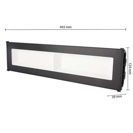 Lampa LED Przemysłowa High Bay Liniowa 100W 11000lm 5000 Zimna 110° Czarny IP65 Masterled