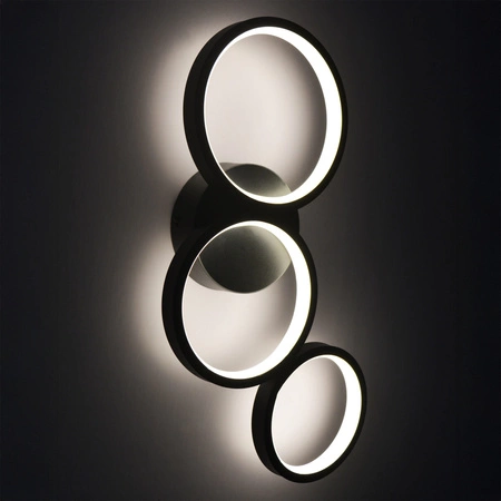 Kinkiet Ścienny LED 23W 3600lm 4000K Neutralna Czarny Flamenco Sanico Goldlux