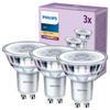 3x Żarówka LED GU10 Reflektor PAR16 3.5W = 35W 255lm 2700K Ciepła 36° EC Multipack Philips