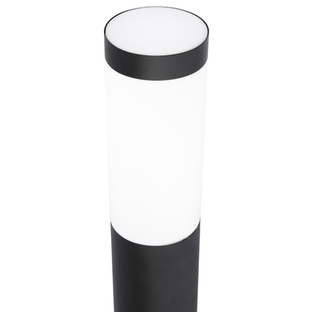 Lampa Ogrodowa Zewnętrzna E27 CZARNY SŁUPEK 65cm z Czujnikiem Ruchu i Zmierzchu