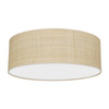 Plafon LED Lampa Sufitowa MARSHALL Biała Rattanowa 3xE27 Ø50cm Milagro
