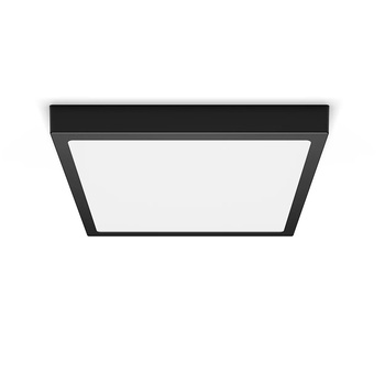 Plafon Panel LED Lampa Sufitowa Natynkowa MAGNEOS 20W 2700K 28cm Czarny Downlight Kwadratowy PHILIPS