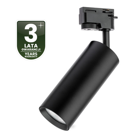 Reflektor Szynowy GU10 Czarny RITI Lampa do Szynoprzewodów Jednofazowych LUMILED