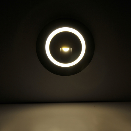 Lampa oprawa schodowa podtynkowa LED ogrodowa 3W 20lm IP44 4000K GRAFIT Q2 GOLDLUX (Polux)