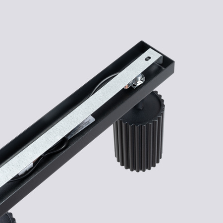 Lampa Sufitowa Reflektor Tuba Spot 3x GU10 Czarna Karbon Deep Space SL.1581 Sollux