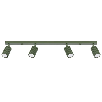 Lampa Sufitowa Reflektor Tuba Spot 4x GU10 Oliwkowa Karbon Deep Space SL.1622 Sollux