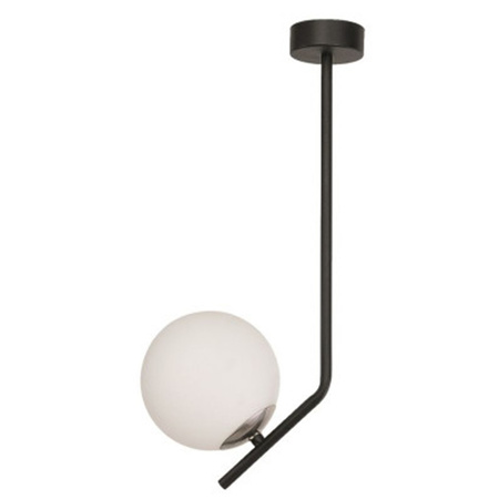 Lampa Sufitowa TIM E14 Kula Nowoczesna Czarno-Srebrna Jupiter