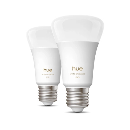 2x Żarówka LED E27 A60 6W = 60W 810lm 1800-20000K CCT SMART Inteligentna Bluetooth ZigBee White Ambiance Philips HUE