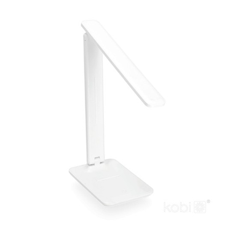 Lampka Biurkowa Stołowa LED 7W CCT 120° Biała Noblite Kobi