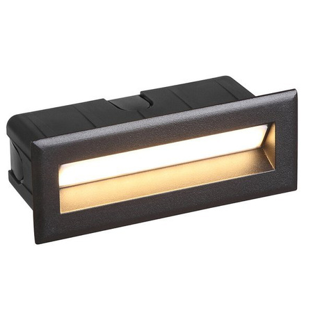 Lampa Ogrodowa Zewnętrzna Elewacyjna BAY LED M 8165 5W 3000K Wpuszczana Czarna Nowodvorski