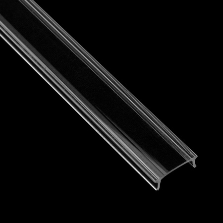 Profil Aluminiowy do LED KM36 Srebrny Natynkowy 1m + Przesłona przezroczysta + Zaślepki