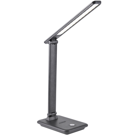 Lampka Biurkowa Nocna LED 8W CCT 3in1 3000-6500K Szkolna Czarna VINTO GOLDLUX (Polux)