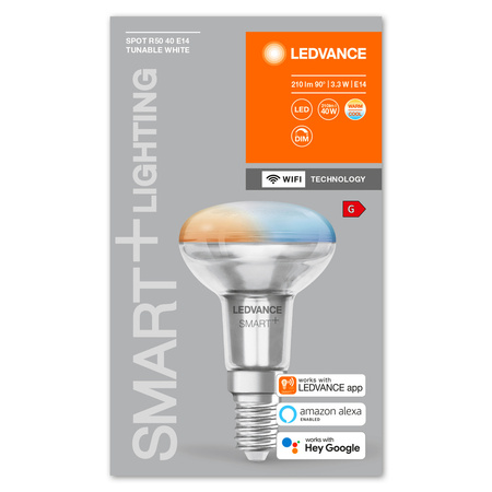 Żarówka LED E14 3.3W = 40W 210lm CCT Ściemnialna SMART+ WiFi Ledvance