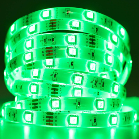 Taśma LED Pasek 12V 36W 150LED 5050 RGB IP65 10mm 5m