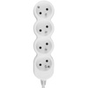 Przedłużacz Sieciowy Kabel z Uziemieniem Listwa Zasilająca 4 Gniazda 3m Biały Sznur Lendo Lumiled