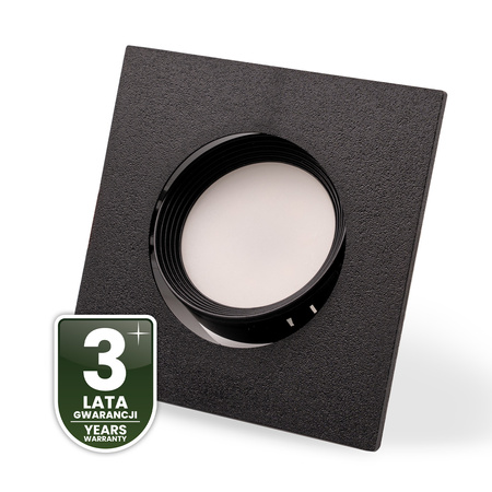 Oprawa Halogenowa Podtynkowa Ruchoma Kwadratowa Czarna GU10 MR16 VENTUS Lumiled