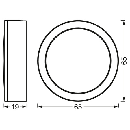 Lampka LED Podszafkowa Listwa 3W 250lm 3000K Ciepła Czarny Spot Ledvance