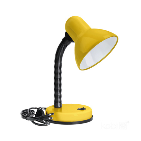 Lampka Biurkowa Oprawa Stołowa Regulowana E27 Żółty Śmieszek Kobi