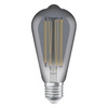 Żarówka LED Dekoracyjna ST64 Edison E27 11W = 42W 500lm 1800K Ciepła 320° Dymiona Filament Ściemnialna Vintage 1906 Osram