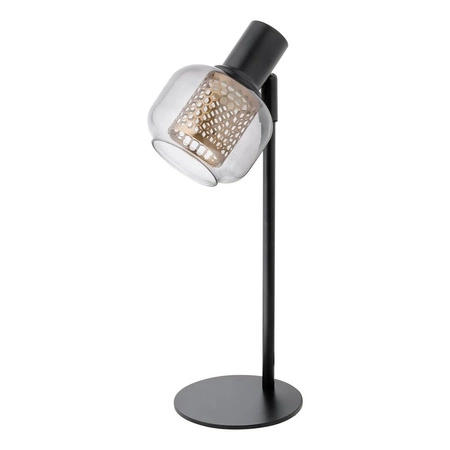 Lampa Stojąca Biurkowa Dekoracyjna Stołowa E14 Czarna Decor Firefly Osram