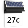 Lampa Ogrodowa Solarna LED Podświetlany Numer Domu Kinkiet Elewacyjny 2700K IP44 Czujnik PHILIPS