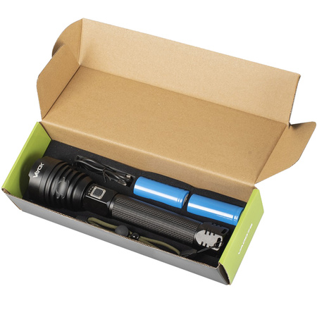 Latarka LED Taktyczna Akumulatorowa USB Wojskowa 15W VA0075 Vayox