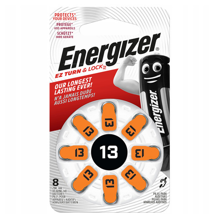 8x Bateria do Aparatu Słuchowego ENERGIZER DA13 PR48