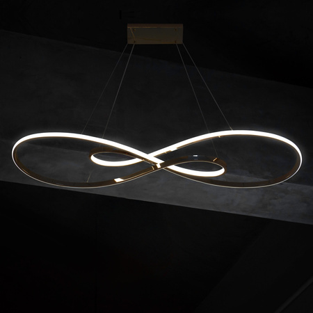 Lampa Sufitowa LED Wisząca Zwis 50W 7800lm 4000K Neutralna Złota Zumba Sanico Goldlux