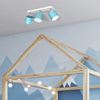 Lampa Sufitowa DIXIE Niebieska Biała 3xGX53 Ruchoma Listwa Milagro