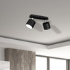 Lampa Sufitowa DIXIE Czarna 2xGX53 Ruchoma Milagro