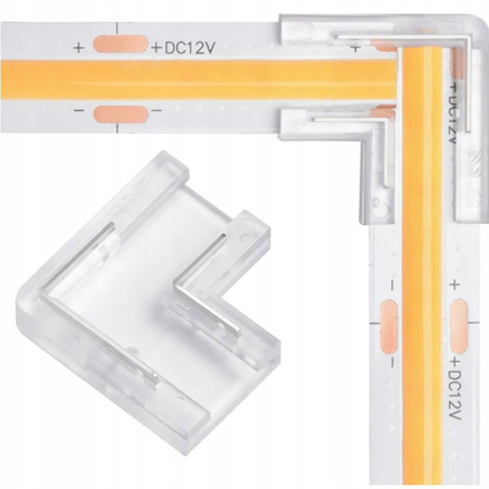Złączka do Taśm LED COB NEON MONO 8mm Kątowa "L"