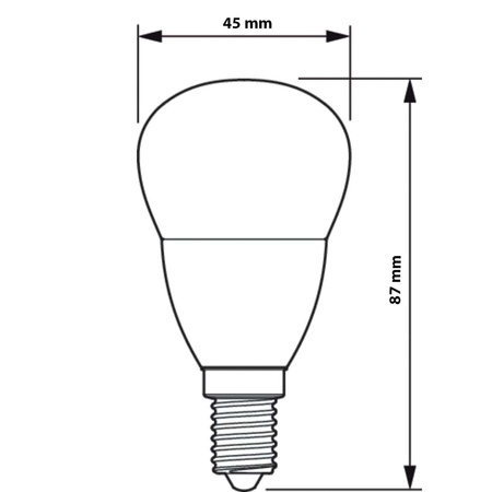 Żarówka LED Kulka E14 P45 5W = 40W 470lm 2700K Ciepła PHILIPS