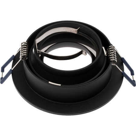 Oprawa HALOGENOWA TRIBUS Podtynkowa Stała Okrągła Czarna GU10