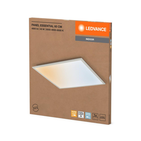 Panel LED Oprawa Lampa Sufitowa 40W 3600lm 3000K - 6500K CCT Natynkowa Biały 60x60cm Essentials Panel Ledvance