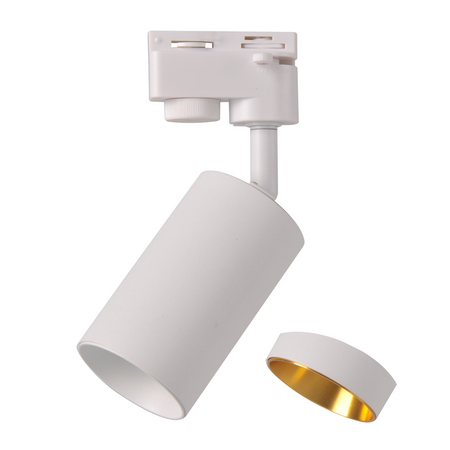 Zestaw Szynowy Szynoprzewód Szyna Listwa 1-Fazowa + 3x Reflektor GU10 Biała MARIBEL Sanico Goldlux