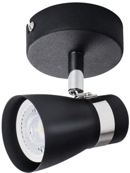 Oprawa lampa sufitowa ENALI GU10 czarna Kanlux